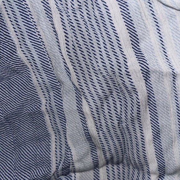 Torrid Blue White Striped Lined Maxi Skirt Sz 1 | Pockets Boho Coastal Preppy - Picture 5 of 5